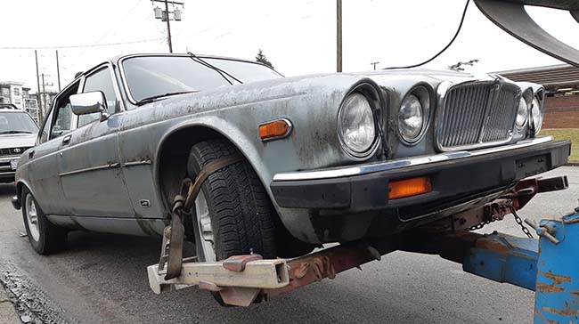 scrap car removal of Coquitlam Jaguar