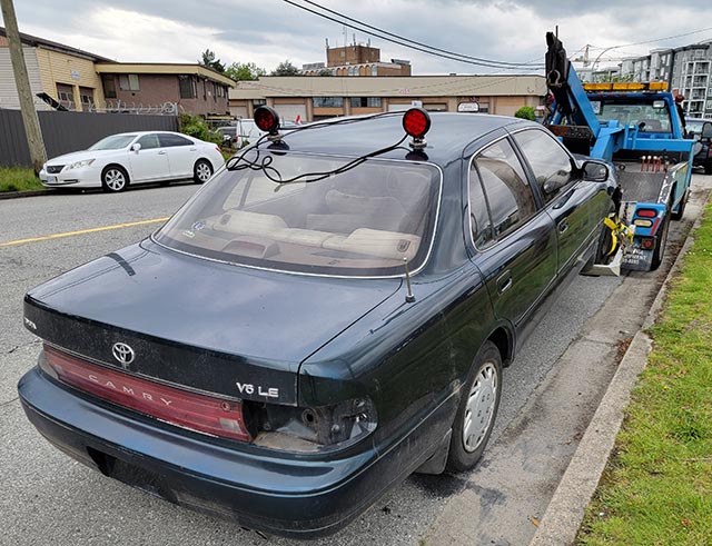 scrap car removal Vancouver 96 Toyota 