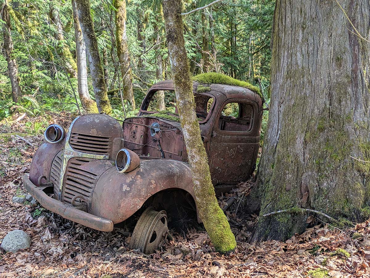 old junk truck